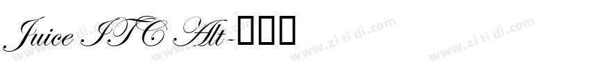 Juice ITC Alt字体转换